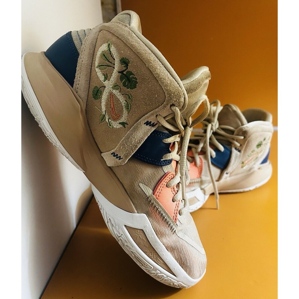 Nike Kyrie Infinity Floral Rattan Beige Blue Basketball Shoes DC9134-200 M 7W8.5